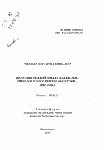Цитогенетический анализ межрасовых гибридов SUNCUS MURINUS (INSECTIVORA, SORICIDAE) - тема автореферата по биологии, скачайте бесплатно автореферат диссертации