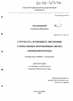 Структура, функции и эволюция стернальных феромонных желез Amphiesmenoptera - тема диссертации по биологии, скачайте бесплатно
