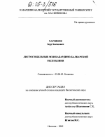 Листостебельные мхи Кабардино-Балкарской Республики - тема диссертации по биологии, скачайте бесплатно
