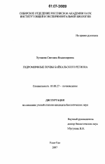 Гидроморфные почвы Байкальского региона - тема диссертации по биологии, скачайте бесплатно