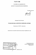 Рельеф шельфа морей Российской Арктики - тема диссертации по наукам о земле, скачайте бесплатно