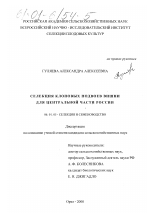 Селекция клоновых подвоев вишни для Центральной части России - тема диссертации по сельскому хозяйству, скачайте бесплатно