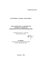 Экологические особенности речных сообществ Нижней Волги и их биоиндикация - тема автореферата по биологии, скачайте бесплатно автореферат диссертации