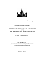 Структурно-функциональная организация почв как динамических биокосных систем - тема автореферата по биологии, скачайте бесплатно автореферат диссертации