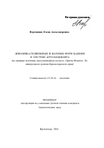 Динамика подвижных и валовых форм кадмия в системе агроландшафта - тема автореферата по биологии, скачайте бесплатно автореферат диссертации