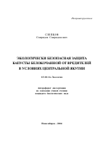 Экологически безопасная защита капусты белокачанной от вредителей в условиях Центральной Якутии - тема автореферата по биологии, скачайте бесплатно автореферат диссертации