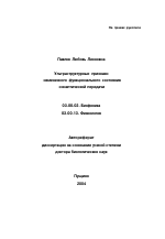 Ультраструктурные признаки измененного функционального состояния синаптической передачи - тема автореферата по биологии, скачайте бесплатно автореферат диссертации