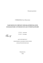 Макрофиты российского шельфа Берингова моря, Командорских островов и юго-восточной Камчатки - тема автореферата по биологии, скачайте бесплатно автореферат диссертации