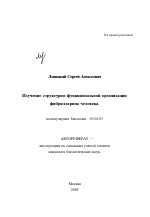 Изучение структурно-функциональной организации фибрилларина человека - тема автореферата по биологии, скачайте бесплатно автореферат диссертации