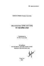 Экология трясогузок в Забайкалье - тема автореферата по биологии, скачайте бесплатно автореферат диссертации