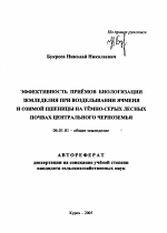 Эффективность приёмов биологизации земледелия при возделывании ячменя и озимой пшеницы на тёмно-серых лесных почвах Центрального Черноземья - тема автореферата по сельскому хозяйству, скачайте бесплатно автореферат диссертации