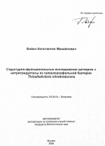 Структурно-функциональные исследования цитохром С нитритредуктазы из галоалкалофильной бактерии Thioalkalivibrio nitratireducens - тема автореферата по биологии, скачайте бесплатно автореферат диссертации