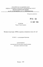 Влияние структуры мРНК на уровень экспрессии генов в Е coli - тема автореферата по биологии, скачайте бесплатно автореферат диссертации