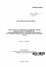 Зависимость групповых и индивидуальных показателей успеваемости, психоэмоционального и физиологического состояния учащихся от абиотических факторов среды - тема автореферата по биологии, скачайте бесплатно автореферат диссертации