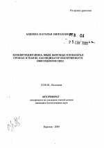 Концентрация цинка, меди, марганца и кобальта в органах и тканях, как индикатор обеспеченности ими рационов овец - тема автореферата по биологии, скачайте бесплатно автореферат диссертации