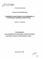 Влияние техногенного загрязнения на состояние хвойных древостоев - тема автореферата по биологии, скачайте бесплатно автореферат диссертации