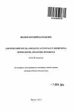 Арктический омуль Coregonus Autumnalis р. Индигирка: морфология, экология, промысел - тема автореферата по биологии, скачайте бесплатно автореферат диссертации