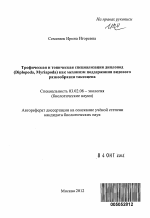 Трофическая и топическая специализация диплопод (Diplopoda, Myriapoda) как механизм поддержания видового разнообразия таксоцена - тема автореферата по биологии, скачайте бесплатно автореферат диссертации