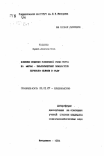 Влияние подвоев различной силы роста на морфо-биологические показатели деревьев яблони в саду - тема автореферата по сельскому хозяйству, скачайте бесплатно автореферат диссертации