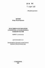 Пластинчатоусые (COLEOPTERA, SCARABAEOIDEA) жуки Южной России - тема автореферата по биологии, скачайте бесплатно автореферат диссертации