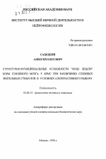 Структурно-функциональные особенности "зоны Лешли" коры головного мозга у крыс при различении сложных зрительных стимулов в условиях альтернативного выбора - тема автореферата по биологии, скачайте бесплатно автореферат диссертации