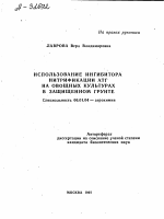 ИСПОЛЬЗОВАНИЕ ИНГИБИТОРА НИТРИФИКАЦИИ АТГ НА ОВОЩНЫХ КУЛЬТУРАХ В ЗАЩИЩЕННОМ ГРУНТЕ - тема автореферата по сельскому хозяйству, скачайте бесплатно автореферат диссертации