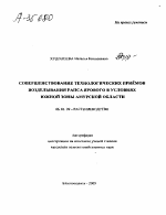 СОВЕРШЕНСТВОВАНИЕ ТЕХНОЛОГИЧЕСКИХ ПРИЁМОВ ВОЗДЕЛЫВАНИЯ РАПСА ЯРОВОГО В УСЛОВИЯХ ЮЖНОЙ ЗОНЫ АМУРСКОЙ ОБЛАСТИ - тема автореферата по сельскому хозяйству, скачайте бесплатно автореферат диссертации