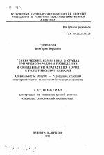 Генетические изменения в стадах при чистопородном разведении и скрещивании алатауских коров с голштинскими быками - тема автореферата по сельскому хозяйству, скачайте бесплатно автореферат диссертации