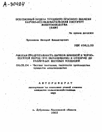 МЯСНАЯ ПРОДУКТИВНОСТЬ БЫЧКОВ ШВИЦКОЙ И ЧЕРНО- ПЕСТРОЙ ПОРОД ПРИ ВЫРАЩИВАНИИ И ОТКОРМЕ ДО - РАЗЛИЧНЫХ ВЕСОВЫХ КОНДИЦИЙ - тема автореферата по сельскому хозяйству, скачайте бесплатно автореферат диссертации