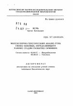 Молекулярно-генетический анализ гена ENOD12 бобовых, определяющего ранние стадии развития симбиоза - тема автореферата по биологии, скачайте бесплатно автореферат диссертации