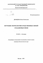 Изучение морфологии и родственных связей сплахновых мхов - тема автореферата по биологии, скачайте бесплатно автореферат диссертации