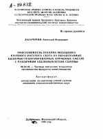 ЭФФЕКТИВНОСТЬ ОТКОРМА МОЛОДНЯКА КРУПНОГО РОГАТОГО СКОТА НА ОБРАБОТАННЫХ ЩЕЛОЧЬЮ ГРАНУЛИРОВАННЫХ КОРМОВЫХ СМЕСЯХ С РАЗЛИЧНЫМ УДЕЛЬНЫМ ВЕСОМ СОЛОМЫ - тема автореферата по сельскому хозяйству, скачайте бесплатно автореферат диссертации