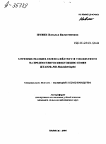 СОРТОВЫЕ РЕАКЦИИ ЛЮПИНА ЖЁЛТОГО И УЗКОЛИСТНОГО НА ПРЕДПОСЕВНУЮ ИНОКУЛЯЦИЮ СЕМЯН ШТАММАМИ RHIZOBIUM LUPINI - тема автореферата по сельскому хозяйству, скачайте бесплатно автореферат диссертации