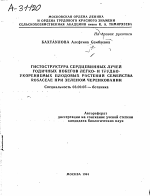 ГИСТОСТРУКТУРА СЕРДЦЕВИННЫХ ЛУЧЕЙ ГОДИЧНЫХ ПОБЕГОВ ЛЕГКО- И ТРУДНО- УКОРЕНЯЕМЫХ ПЛОДОВЫХ РАСТЕНИЙ СЕМЕЙСТВА ROSACEAE ПРИ ЗЕЛЕНОМ ЧЕРЕНКОВАНИИ - тема автореферата по биологии, скачайте бесплатно автореферат диссертации