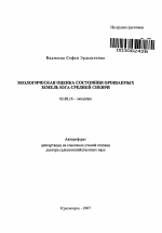 Экологическая оценка состояния орошаемых земель Юга Средней Сибири - тема автореферата по биологии, скачайте бесплатно автореферат диссертации