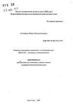 Генетика признаков связанных с аллогамией риса - тема автореферата по сельскому хозяйству, скачайте бесплатно автореферат диссертации