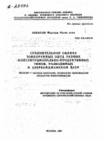 СРАВНИТЕЛЬНАЯ ОЦЕНКА ТОНКОРУННЫХ ОВЕЦ РАЗНЫХ КОНСТИТУЦИОНАЛЬНО-ПРОДУКТИВНЫХ ТИПОВ, РАЗВОДИМЫХ В АЗЕРБАЙДЖАНСКОЙ ССР - тема автореферата по сельскому хозяйству, скачайте бесплатно автореферат диссертации