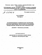 СРАВНИТЕЛЬНОЕ ХИМИЧЕСКОЕ ИЗУЧЕНИЕ СОРТОВ ПШЕНИЦЫ АВСТРАЛИИ В УСЛОВИЯХ ПРЕДГОРНОЙ ЗОНЫ БОГАРЫ УЗБЕКИСТАНА - тема автореферата по биологии, скачайте бесплатно автореферат диссертации