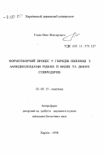 Формообразовательный процесс у гибридов пшеницыс амфидиплоидами редких её видов и диких сородичей - тема автореферата по биологии, скачайте бесплатно автореферат диссертации