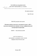 Изучение тройных комплексов миозиновой головки с ADP и аналогами неорганического фосфата методом дифференциальной сканирующей калориметрии - тема автореферата по биологии, скачайте бесплатно автореферат диссертации