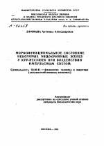 МОРФОФУНКЦИОНАЛЬНОЕ СОСТОЯНИЕ НЕКОТОРЫХ ЭНДОКРИННЫХ ЖЕЛЕЗ У КУР-НЕСУШЕК ПРИ ВОЗДЕЙСТВИИ ИМПУЛЬСНЫМ СВЕТОМ - тема автореферата по биологии, скачайте бесплатно автореферат диссертации