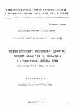 Влияние бессменного возделывания однолетних кормовых культур на их урожайность и агрономические свойства почвы - тема автореферата по сельскому хозяйству, скачайте бесплатно автореферат диссертации