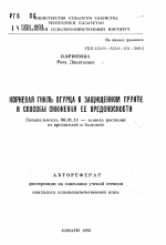 Корневая гниль огурца в защищенном грунте и способы снижения ее вредоносности - тема автореферата по сельскому хозяйству, скачайте бесплатно автореферат диссертации
