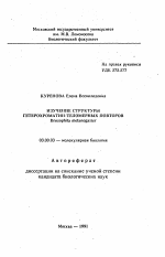 Изучение структуры гетерохроматин-теломерных повторов Drosophila melanogaster - тема автореферата по биологии, скачайте бесплатно автореферат диссертации