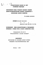 Исследование связи морфологических и таксационных признаков с типами роста в высоту древостоев сосны - тема автореферата по сельскому хозяйству, скачайте бесплатно автореферат диссертации