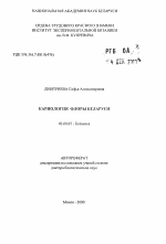 Кариология флоры Беларуси - тема автореферата по биологии, скачайте бесплатно автореферат диссертации
