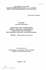 Структура гена полиэдрина вируса ядерного полиэдроза кольчатого шелкопряда MALACOSOMA NEUSTRIA (BACULOVIRIDAE) - тема автореферата по биологии, скачайте бесплатно автореферат диссертации