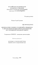 Минералогия соленых отложений в скважинах и другом нефтепромысловом оборудовании месторождений Западной Сибири - тема автореферата по геологии, скачайте бесплатно автореферат диссертации