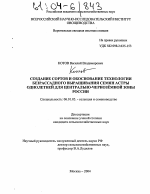 Создание сортов и обоснование технологии безрассадного выращивания семян астры однолетней для Центрально-Черноземной зоны России - тема диссертации по сельскому хозяйству, скачайте бесплатно