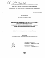 Морфофункциональная характеристика органов иммуногенеза при действии ксеноспленоперфузата - тема диссертации по биологии, скачайте бесплатно